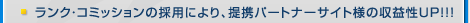 �����N�E�R�~�b�V�����̗̍p�ɂ��A��g�p�[�g�i�[�T�C�g�l�̎��v��UP!!!